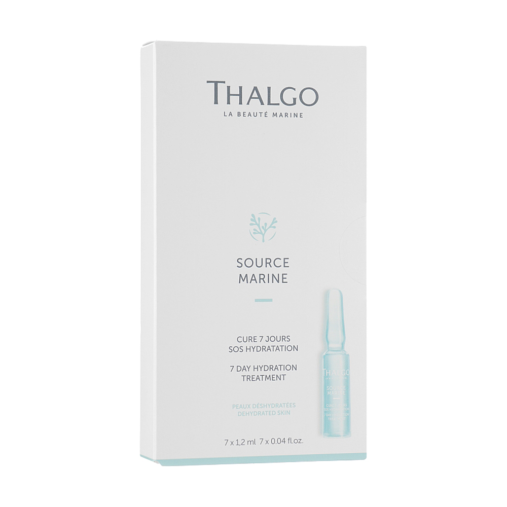 Інтенсивний зволожувальний концентрат для обличчя Thalgo Source Marine 7 Day Hydration Treatment, 7*1.2 мл