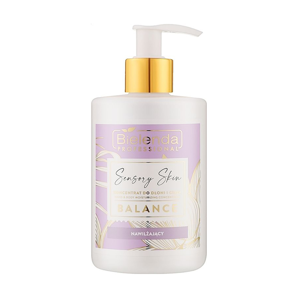 Зволожувальний концентрат для рук та тіла Bielenda Professional Sensory Skin Balance Moisturising Hand And Body Concentrate, 300 мл